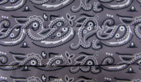 Gray mask-Gray paisley pattern mask