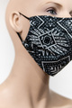 Black mask-Black&white pattern mask